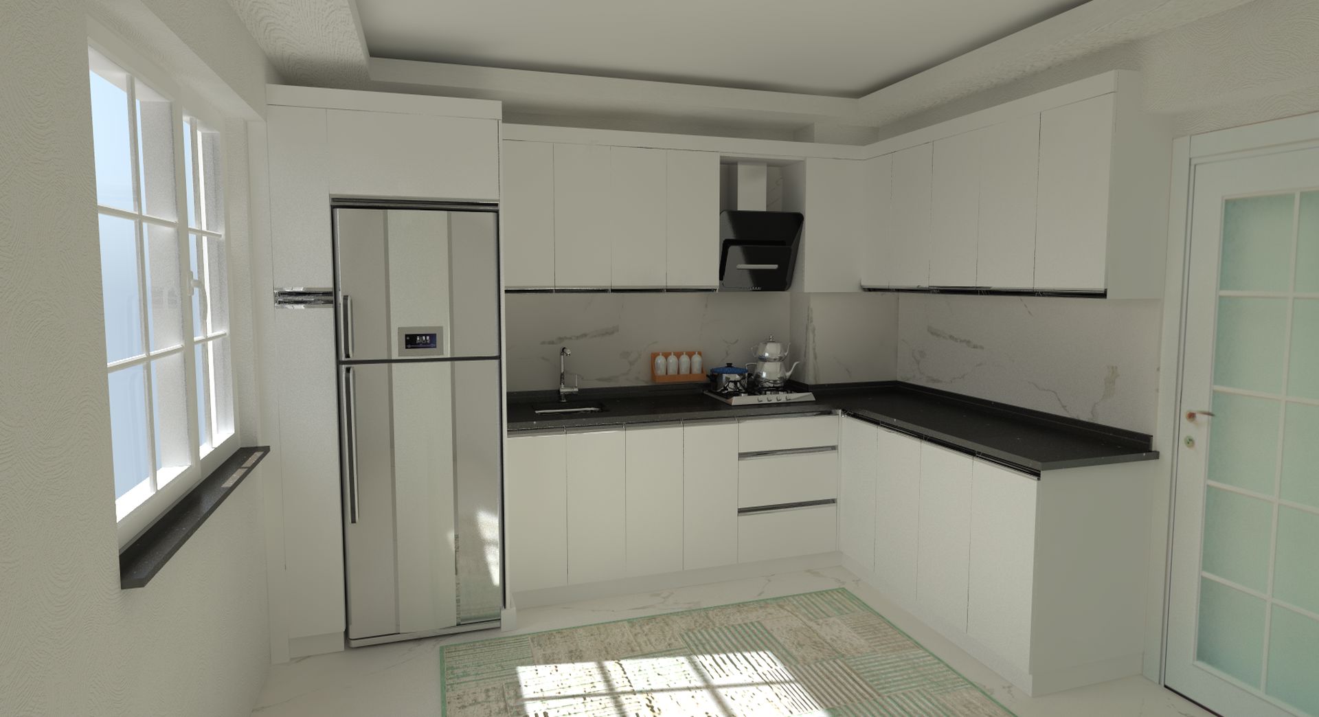 HİGH GLOSS (Panel) MUTFAK DOLABI